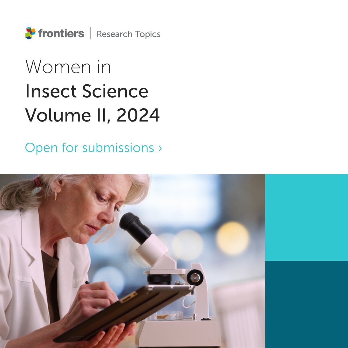 📢Call for papers A new Research Topic with Frontiers in Insect Science is now open for submissions: Women in Insect Science, Volume II➡️fro.ntiers.in/oaVW 📝Drs. Bulgarella, Hudgins, Mazumdar-Leighton & Iovinella 🗓️31 October 2024