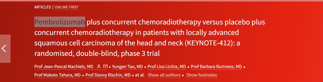 #dcvax $nwbo #gbm 

Another phase 3 trial failure for Keytruda..

In the randomised, double-blind, phase 3 KEYNOTE-412 trial:

'Pembrolizumab plus chemoradiotherapy did not significantly improve event-free survival compared with chemoradiotherapy alone in a molecularly