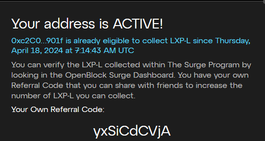 DefiTech's tweet image. Linea LXP-L program has started registration phase.

Linea Voyage: The Surge
You may use the link below to activate your account;
referrals.linea.build/?refCode=yxSiC…

#LINEA @LineaBuild