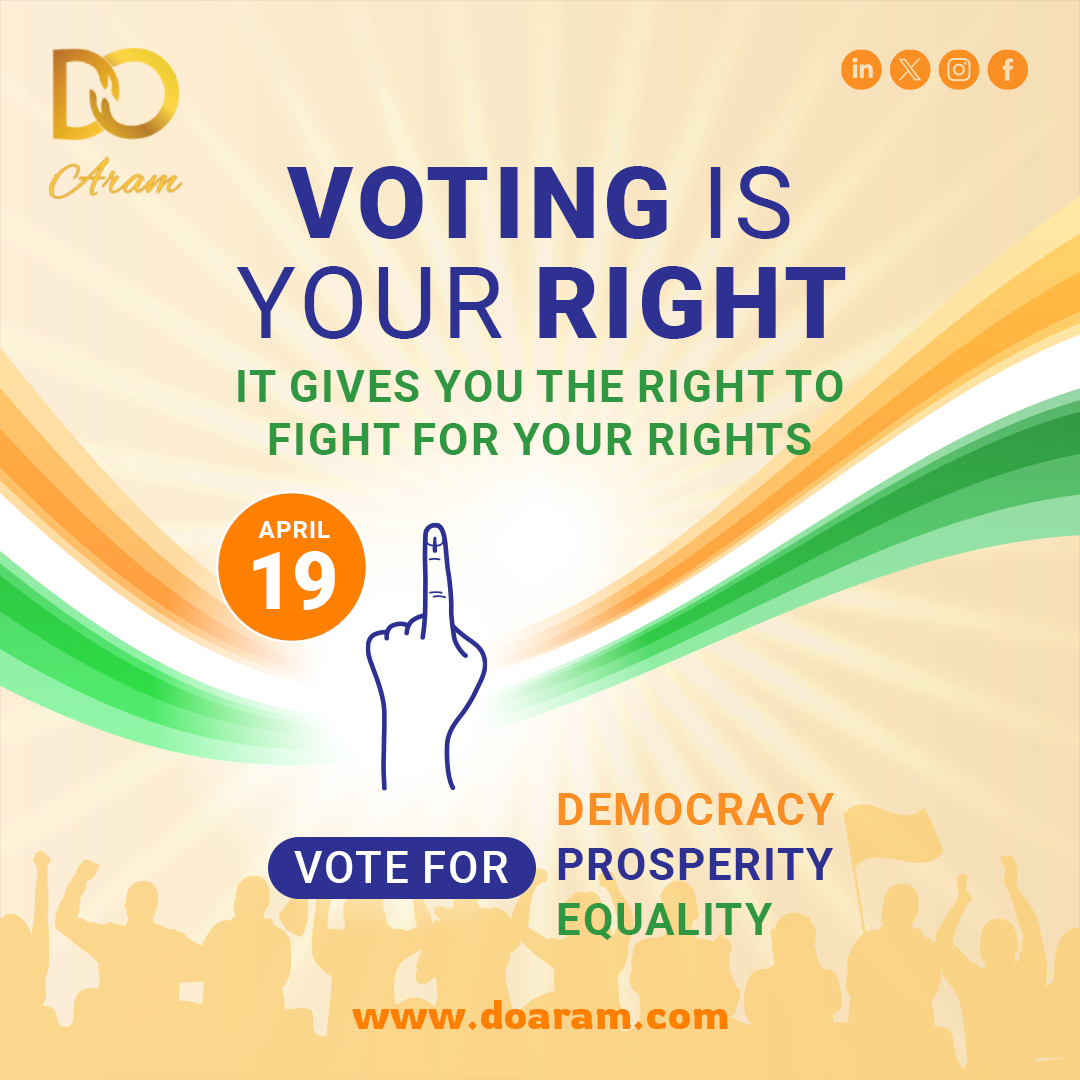 DoAramofficial's tweet photo. Let's embrace the spirit of democracy and celebrate the power of our collective voices. The future lies within our grasp. Let's pause, reflect, and exercise our right to vote.
Your Vote is Your Voice.

#Doaram #letsdoaram #CSR #CSRfund #csrfundraiser  #righttovote https://t.co/huXsLjyjRC