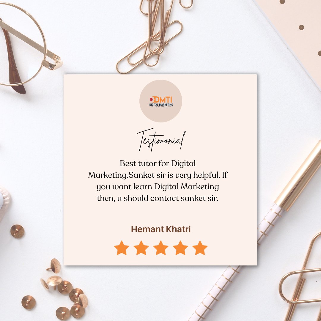 DivwyDMTraining's tweet photo. Real voices, real results! 🎓  

Hear what our students have to say about their transformative experiences at Divwy Digital Marketing Training Institute. ✨  

#testimonial #review #studentreview #digitalmarketing #digitalmarketinginstitute #digitalmarketingahmedabad #DDMTI https://t.co/NJ5gJp3A4j