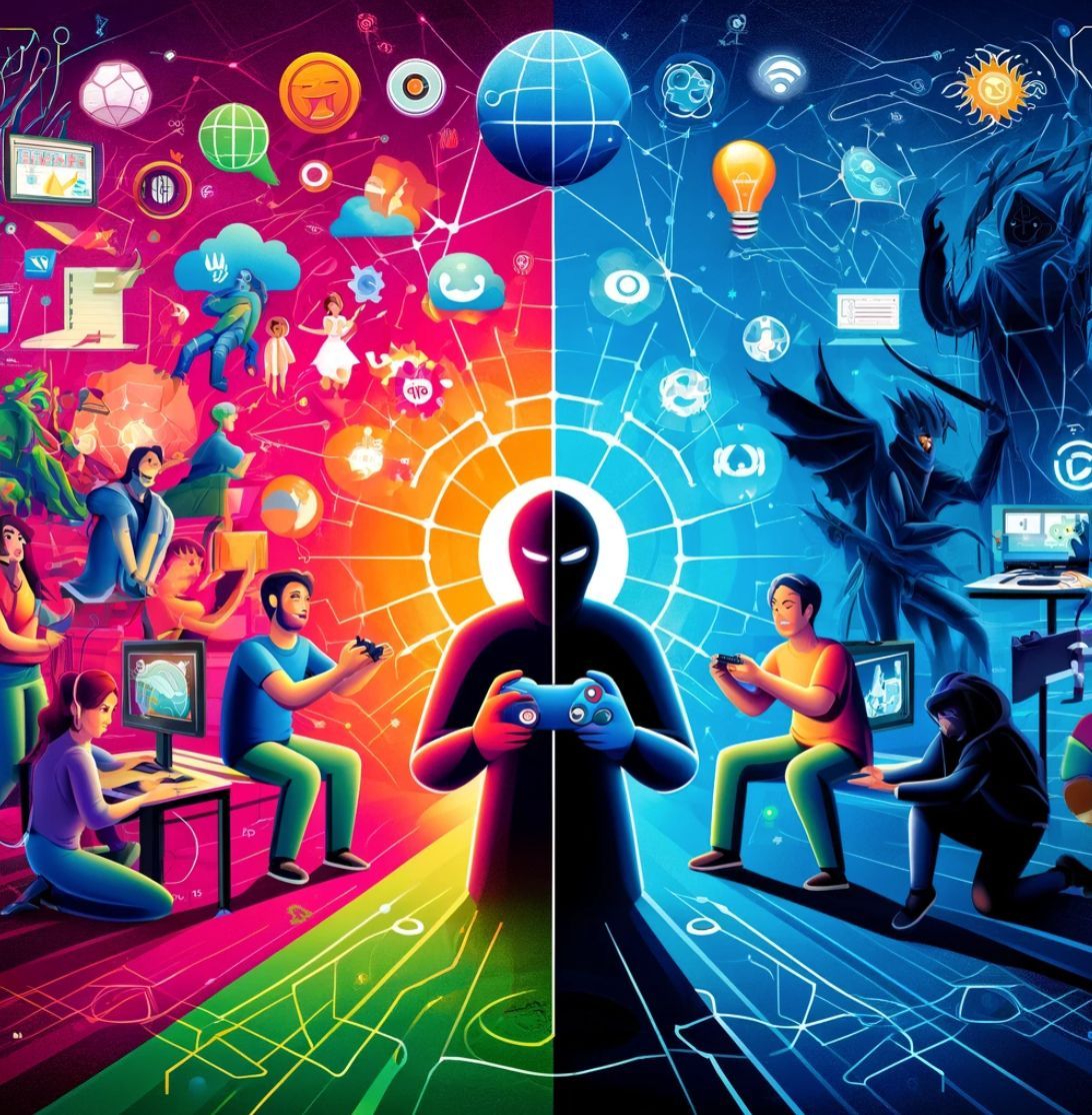 PassportGG's tweet photo. What if we told you gaming's impact goes beyond fun? It's about skill development, global connections, and even deterring bad habits. But, with benefits like these come challenges: addiction risks and cybersecurity threats. How do we balance?  #GamingBenefits #Cybersecurity https://t.co/UmhXDPO5tb