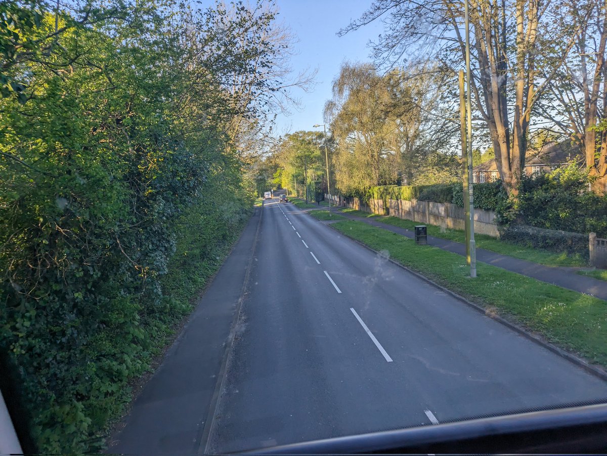 It's always exciting when a) the bus comes early, and b) you can sit at the front on the top deck.