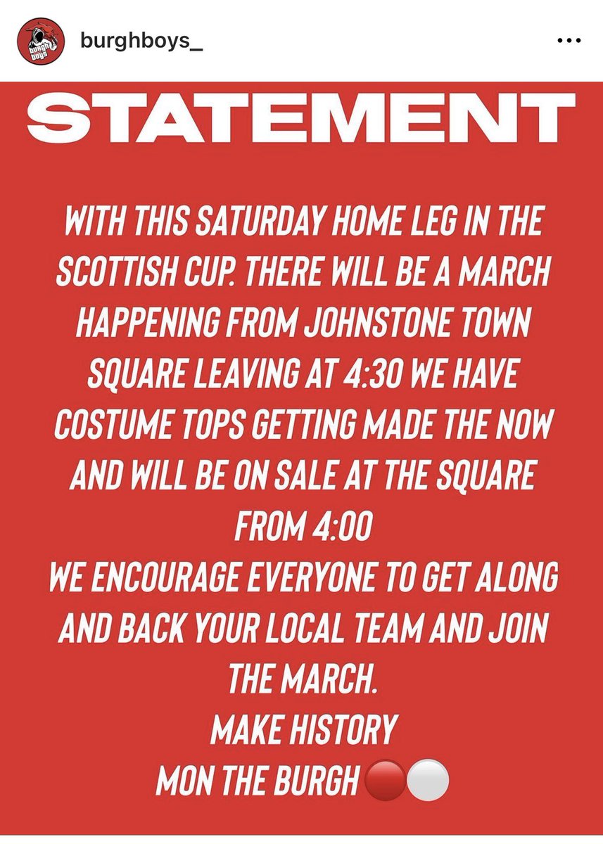 Johnstone Burgh Community Football Club (@burghclub) on Twitter photo 