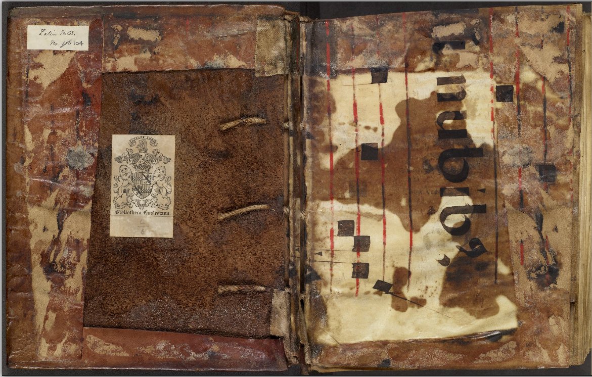 Medieval manuscripts can teach us a lot about recycling. Paper and parchment were precious materials and often got reused. Look at this early medieval century codex with a leaf from a musical manuscript in its binding. 
Latin MS 104 luna.manchester.ac.uk/luna/servlet/s…  #GreenRylands