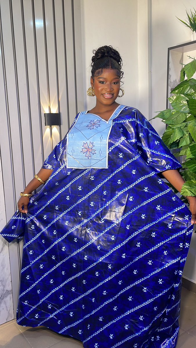 EMBROIDERY BOUBOU is still available in this print❤️ Location - Ilorin PRICE- 12k