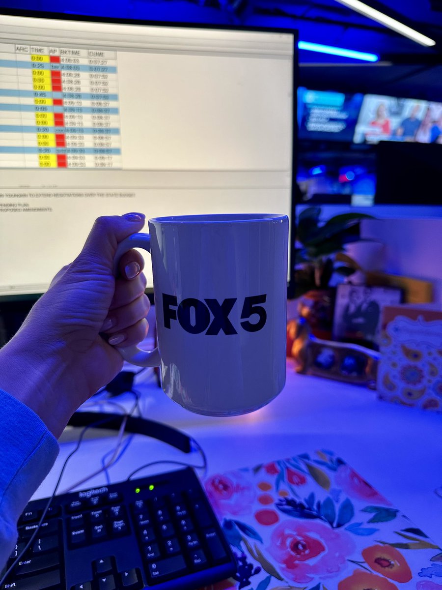 Let’s play a game - how many cups of coffee will I drink today?! ☕️🤪 See you at 4AM on @fox5dc alongside @stephengraddick @TaylorGrenda & @anniemaemedia