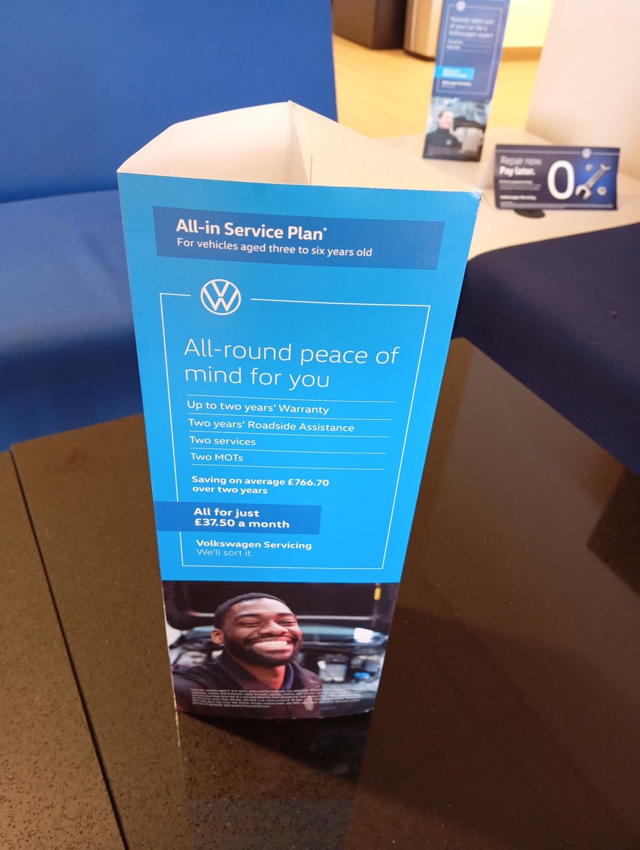 All-in = 'without restrictions'... Unless you're a lying salesman #vwuk . Their plan doesn't even include brake fluid even though it's entirely known about and part of the planned maintenance for the car.