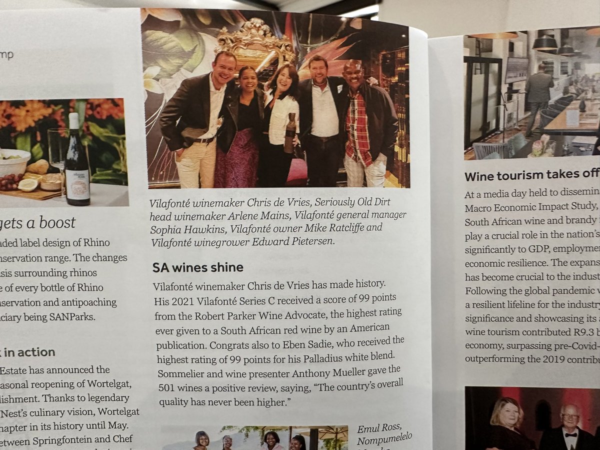 “South African wines shine!” Go Team @Vilafonte !! @Wine_Advocate #robertparker vilafonte.com