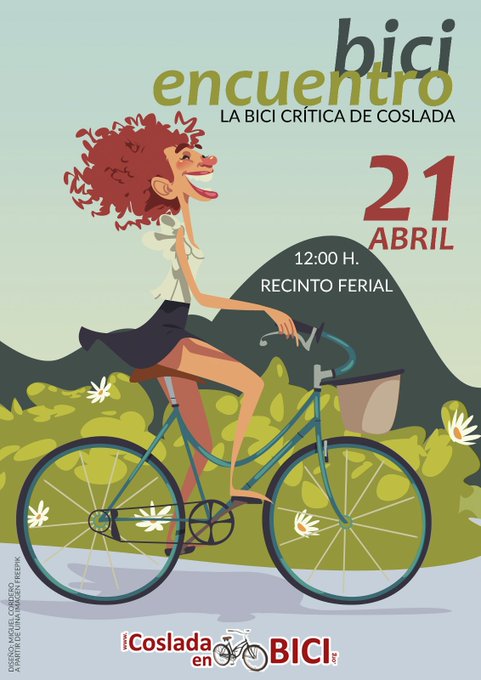 🚲 BiciEncuentro, organizado por @CosladaenBici,  la bici crítica de #Coslada 🗓️ Domingo 2⃣1⃣ de abril a las 12:00 hs. en el Recinto Ferial de #Coslada ➕ℹ️⤵️ cosladaenbici.org