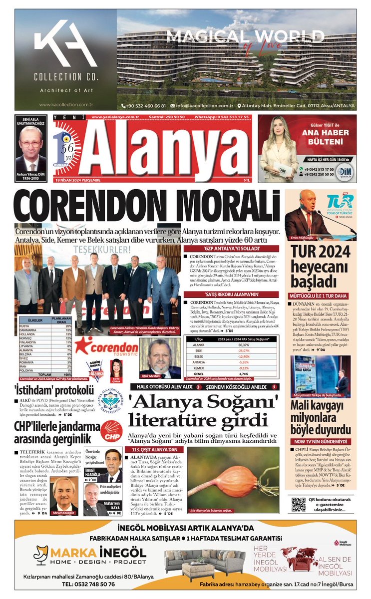 Yeni Alanya E-Gazete @yenialanya egazete.yenialanya.com