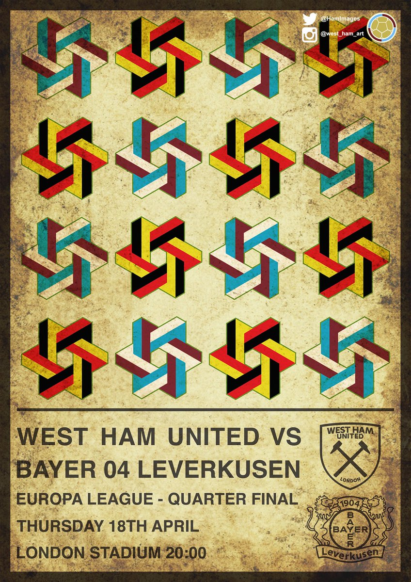 Poster for tonight's game, will it be the for some time? #WHUFC #COYI