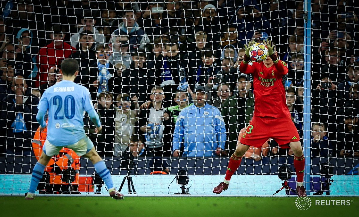 Real Madrid progress to the Champions League Semi Finals after beating Manchester City 4-3 on penalties