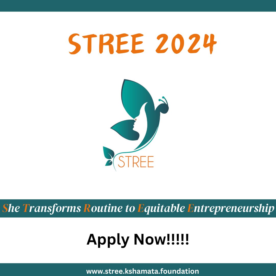 KIF_STREE's tweet photo. Applications for STREE 2024 are now open! Don't miss out on this incredible opportunity to empower yourself and transform your entrepreneurial journey. 

Deadline to register: April 20, 2024.
Apply now:
English Form: https://t.co/naLGvKlHzI
Kannada Form: https://t.co/8OnirWIsnV https://t.co/kIovlOkQ35