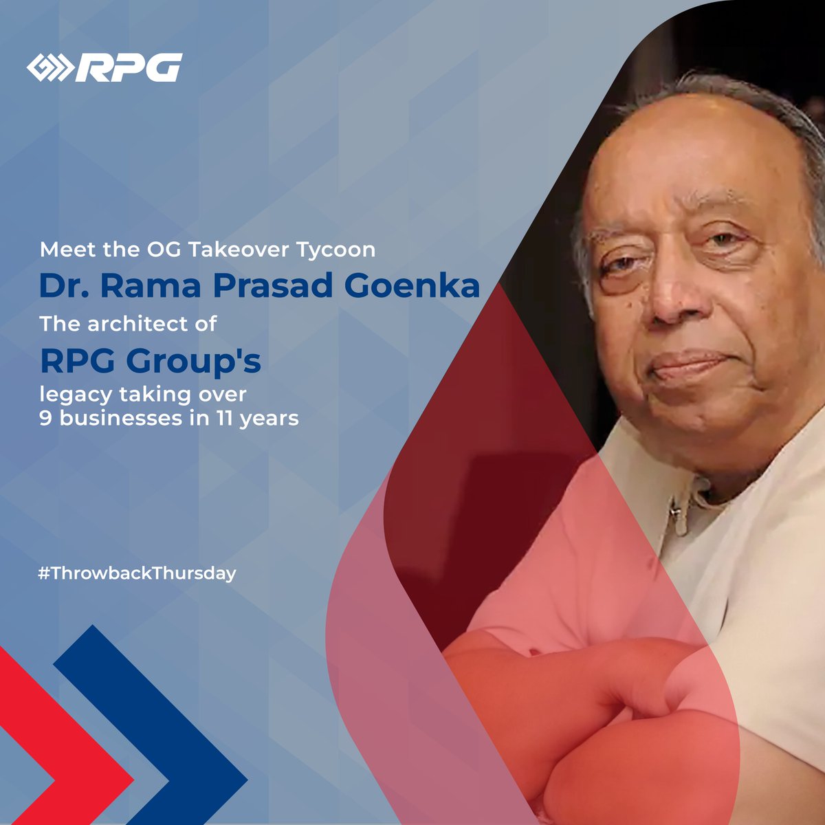 A visionary who defied limits, Dr. Rama Prasad Goenka has reshaped the corporate landscape with his visionary spirit and daring ambition. He is an inspiring legacy of relentless pursuit and bold dreams. #ThisIsRPG #ThrowbackThursday #VisionaryLeader #Leader