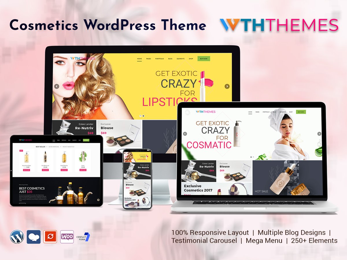 Cosmetics WordPress Themes: Transform your beauty business with our Cosmetics WordPress Theme. 
.
Buy Now: wordpressthemeshub.com/product/respon… 
.
#Cosmetics #CosmeticsWordPressTheme #CosmeticsTemplates #WordPressCosmeticsThemes #WordPresssThemes #WorPressTemplate #webdesign #webdesigntrends