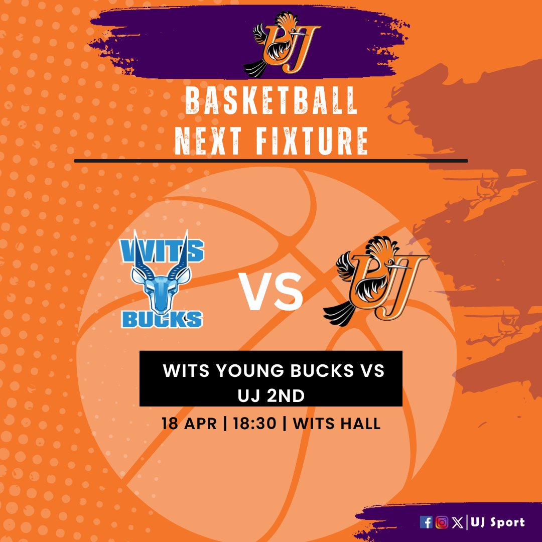 UJ_Sport's tweet photo. Game day | Basketball ICSL League
#UJAllTheWay #UJBasketball #ICSL #Weekendfixture https://t.co/dQHd5K6iWl