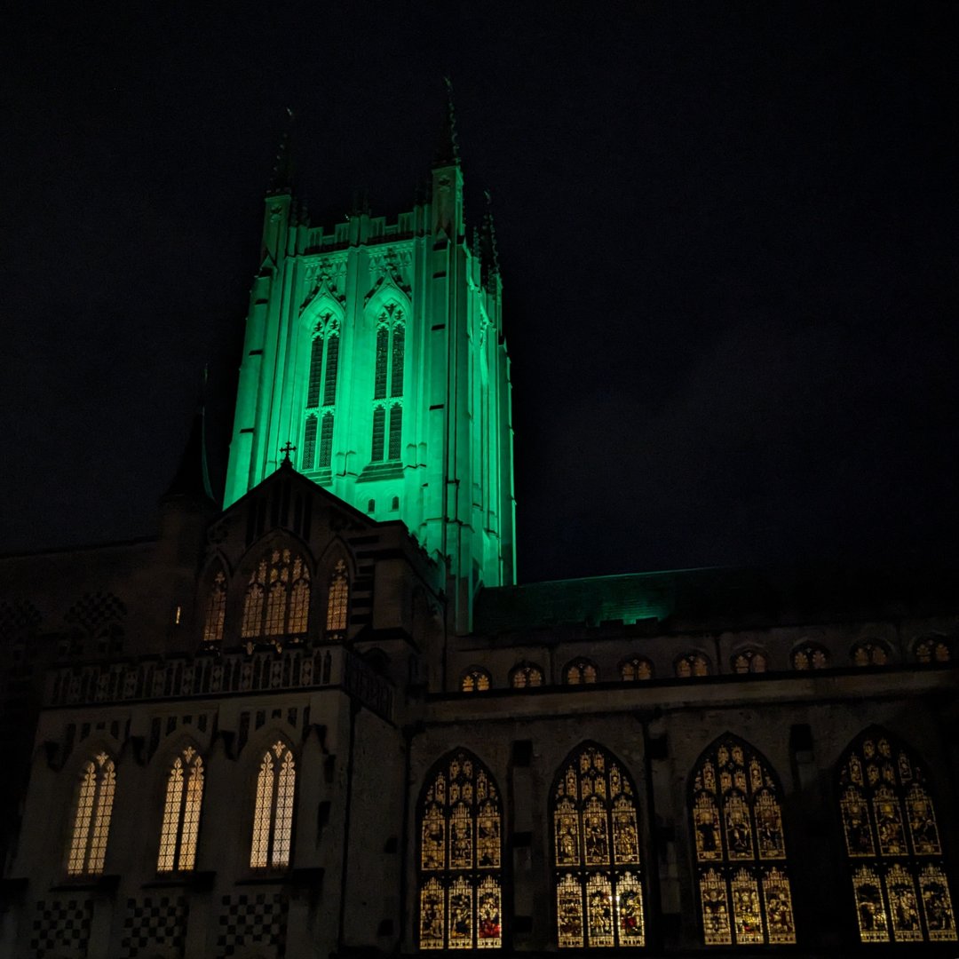 On Sunday 21 April, the Cathedral Tower will be lit green in support of the Samaritans Bury St Edmunds branch and their #LondonMarathon fundraiser, Robin Cutler: ow.ly/um3j50RhPu2 The Samaritans are there for anyone who is struggling and are available 24/7, 365 days a year