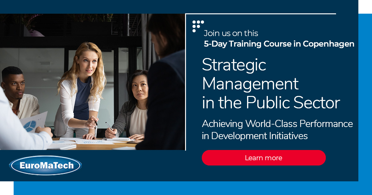 Strategic Management in the Public Sector

Enroll now!
euromatech.com/seminars/strat…

#euromatech #training #trainingcourse #strategicmanagement #publicsector #achievingworldclassperformance #developmentinitiatives