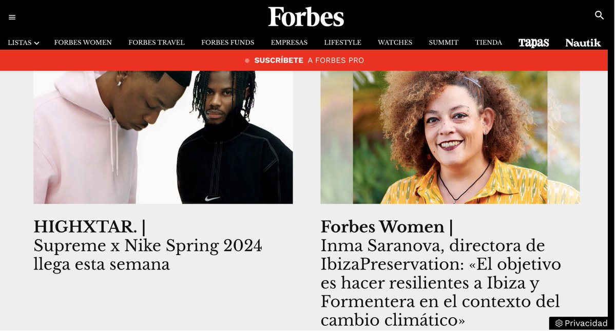 IBZPreservation's tweet photo. Nuestra directora @inmasaranova en @ForbesWomen hoy. 

Gracias a @ArodSpainMedia, @_Torreblanca_ y todo el equipo de @Forbes_es  por cedernos este espacio. 

¡Lee la entrevista aquí! 👇

https://t.co/EOxHnBsKfF

#ibiza #ibiza2024 #ibizapreservation https://t.co/M6hMuSyjTV