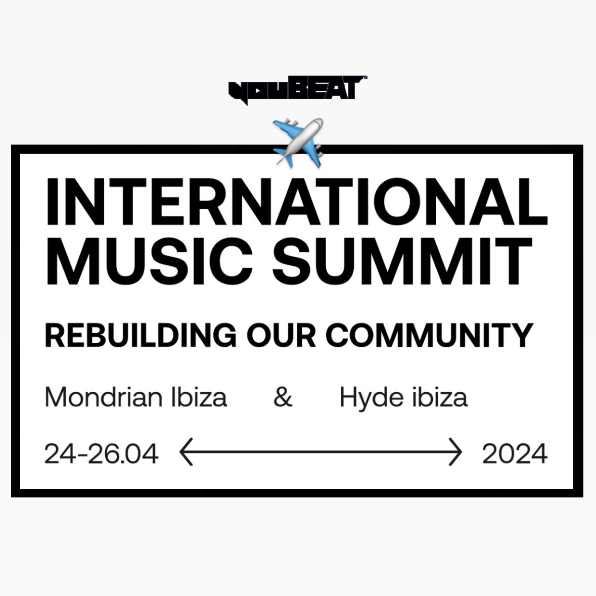 For the 3rd year in a row, we’ll attend and cover ##IMSIbiza and the clubs openings as media! 🔊

Looking forward to this 15th edition “#RebuildingOurCommunity”, from 24th to 26th April at new venues Mondrian & Hyde resorts in #CalaLlonga! 🏝️
➡️ youbeat.it/en/internation…

#youBeat