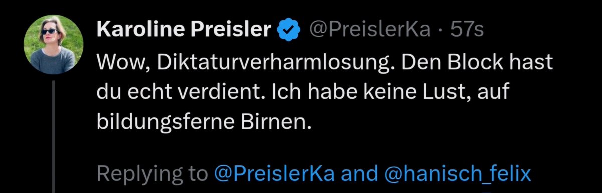 Wow, Schwurblerduzerei. Bis jetzt unschlagbar zuverlässiger Indikator für kompetenzbefreite Phrasendrescherei.😉 Klar, Ihre Partei tut alles, um die eigene Vergangenheit nicht zu thematisieren, oder gar aus der #DDR-Vergangenheit zu lernen.🤷‍♀️