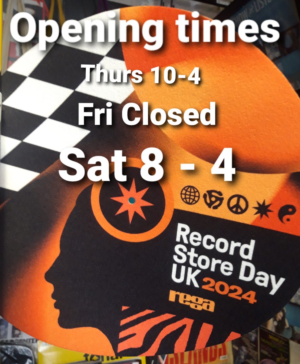 We are open today, closed tomorrow for last minute RSD and Record Fair prep,  then back open bright and early at 8am on Record Store Day! @RSDUK #limitededitions #recordstoreday #recordfair #mold #independentrecordshop