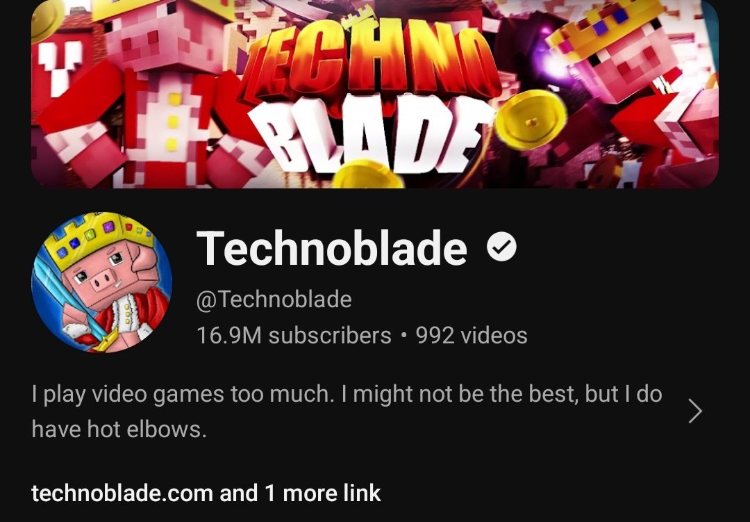 Technoblade hit 16.9 million subscribers!! 🔔 SUBSCRIBE TO TECHNOBLADE 🔔