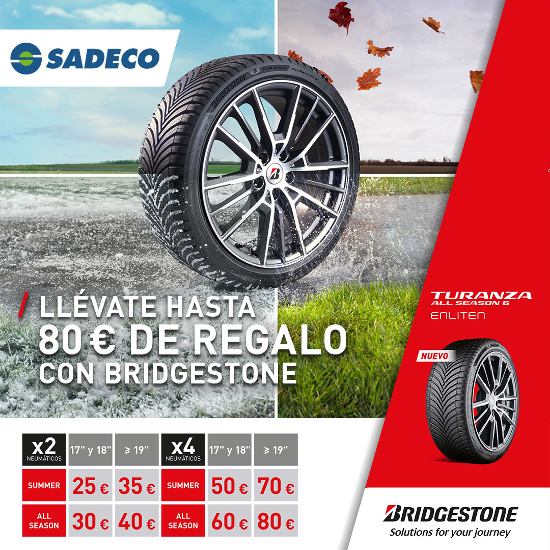 SadecoCoslada's tweet photo. 📢 ¡Últimos días PROMO @bridgestone!

💶 Hasta 80 € para tu tarjeta digital @amazon por la compra de tus neumáticos #Bridgestone en nuestros talleres.

#neumaticos #GrupoSadeco #Bridgestone
#Coche #Neumáticos #Sadeco #Coslada #Vicalvaro #Ruedas #CambioRuedas #taller https://t.co/c3WAy0OVY9