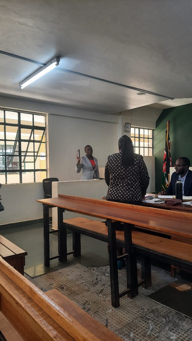 AmnestyKenya's tweet photo. Today, the @amnestyKenya legal team and @irunguhoughton are at the Chuka Court inquest to stand with Eugine's family, monitor and demand #Justice4Eugine. #ProtectTheProtestKE #JusticeloadingKE https://t.co/b9rS3qLdlb