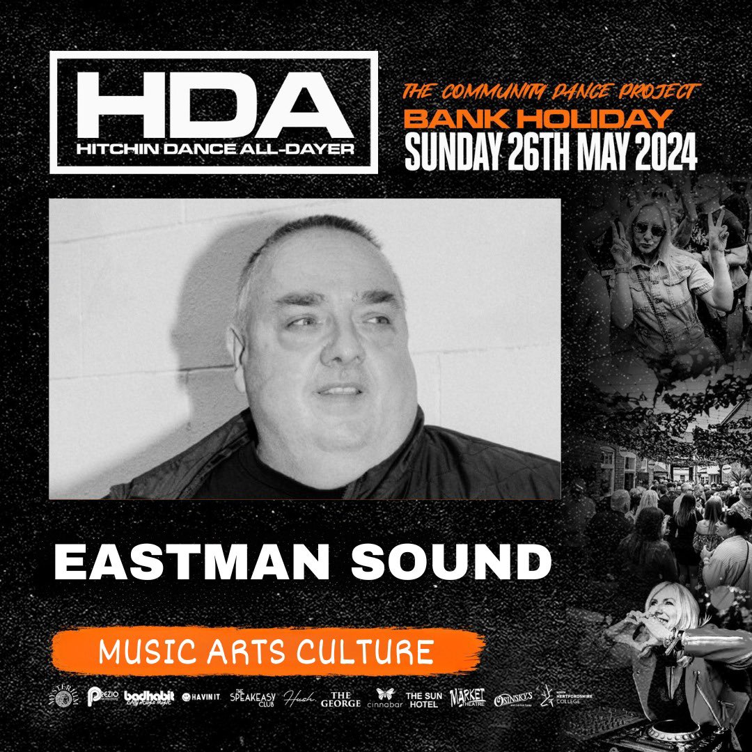 EastmansoundUk's tweet image. Hope your all well 1❤️ to the family👍🏼 look out for the May bank holiday weekend Sunday 26th May HDA Hitchin Dance all-Day
Catch Funky Flirt n Shockin doing a set with me there also doing a Rave to DnB set the sets are at two different venues one ticket!