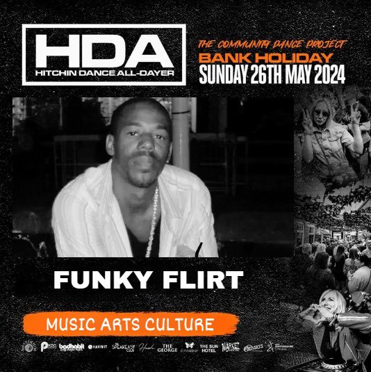 Hope your all well 1❤️ to the family👍🏼 look out for the May bank holiday weekend Sunday 26th May HDA Hitchin Dance all-Day Catch Funky Flirt n Shockin doing a set with me there also doing a Rave to DnB set the sets are at two different venues one ticket!