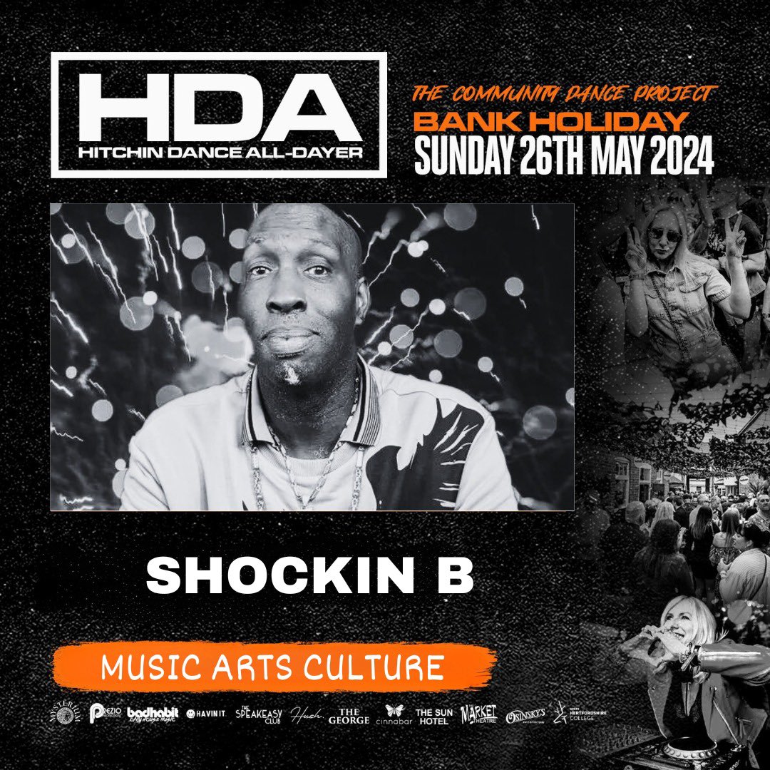 EastmansoundUk's tweet image. Hope your all well 1❤️ to the family👍🏼 look out for the May bank holiday weekend Sunday 26th May HDA Hitchin Dance all-Day
Catch Funky Flirt n Shockin doing a set with me there also doing a Rave to DnB set the sets are at two different venues one ticket!