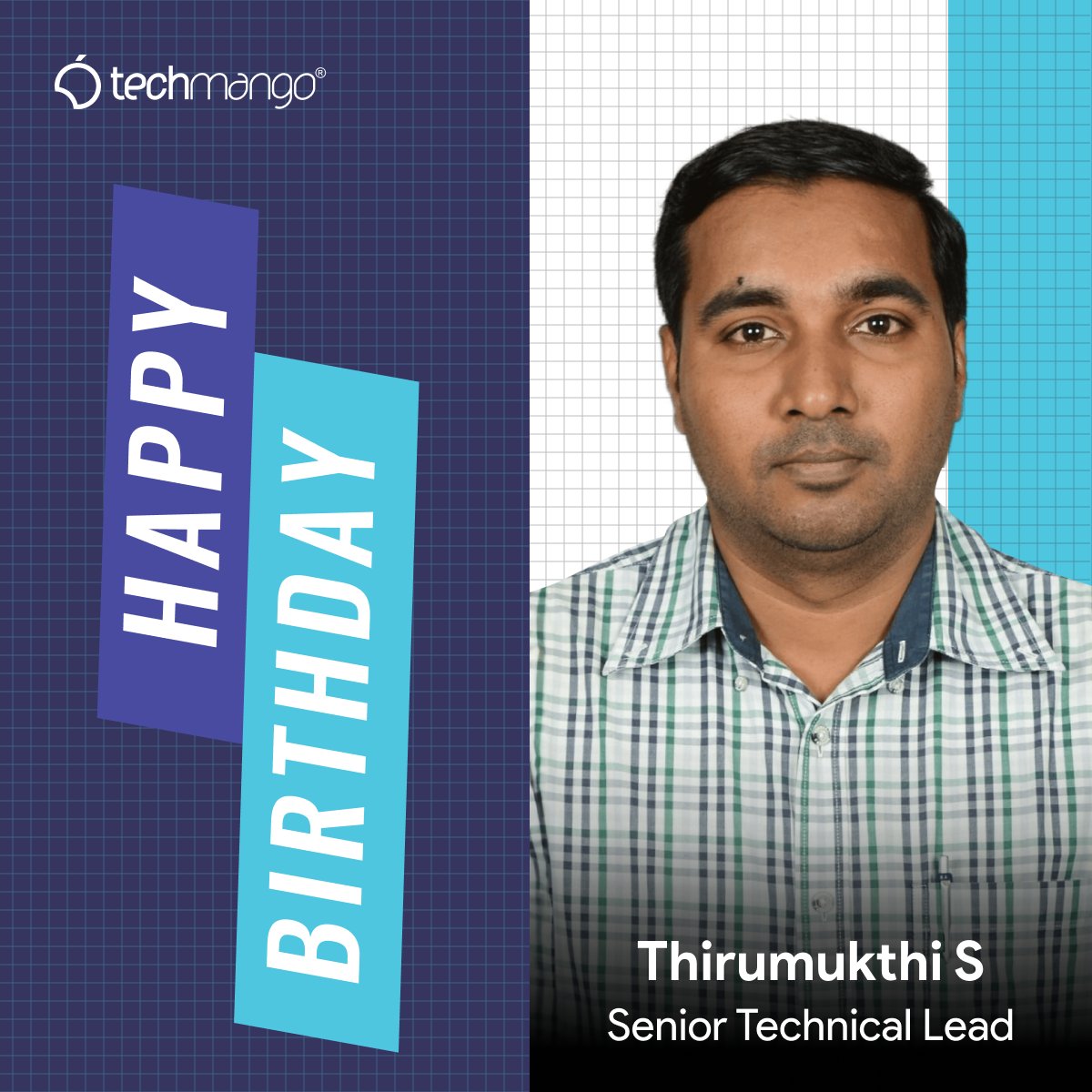 Techmango Wishes a Happy Birthday to Thirumukthi May this birthday be the start of your greatest, most wonderful journey yet. Have a fantastic day! #happybirthday #birthdaywishes #birthdaycelebration #birthdayparty #birthdaycheers #birthdayvibes #birthdaypost #birthdaygift
