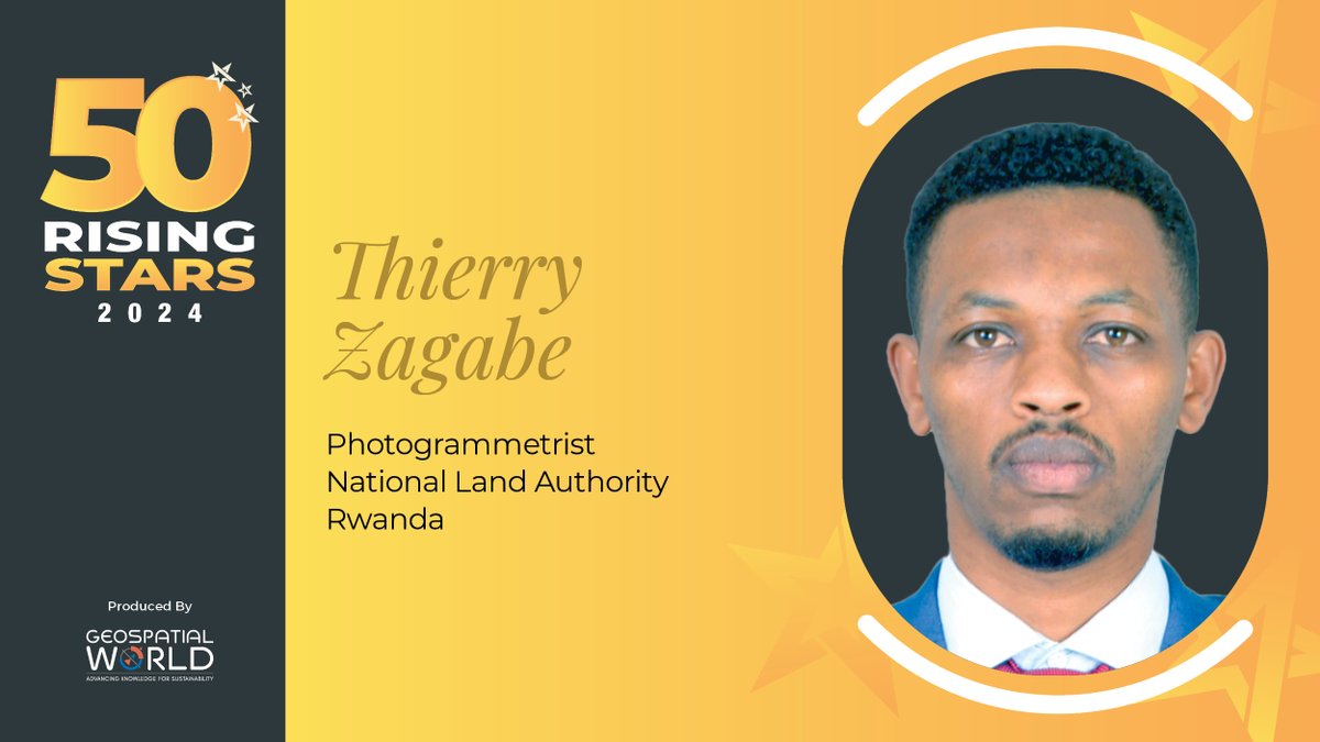 Meet @Zagabe_Thierry, our Rising Star: He's dedicated to improving urban mobility and residents' lives in Kigali through Large Scale Mapping initiatives. Read his full profile: geospatialworld.net/rising-stars/2…