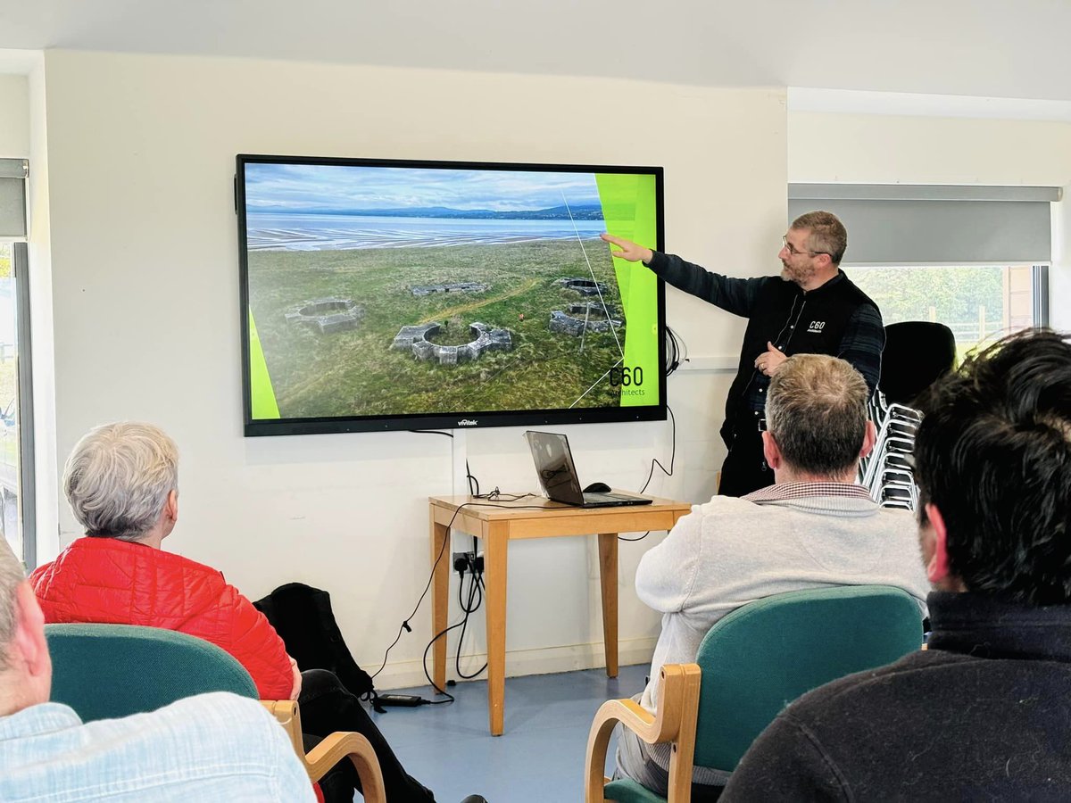 Great turn out at Tuesday’s public info session on the Magilligan Heavy Anti-Aircraft Battery conservation and public access project funded by @HeritageFundNI . Thanks to everyone for coming along and to @C60Ltd and Arris Heritage for leading the session!