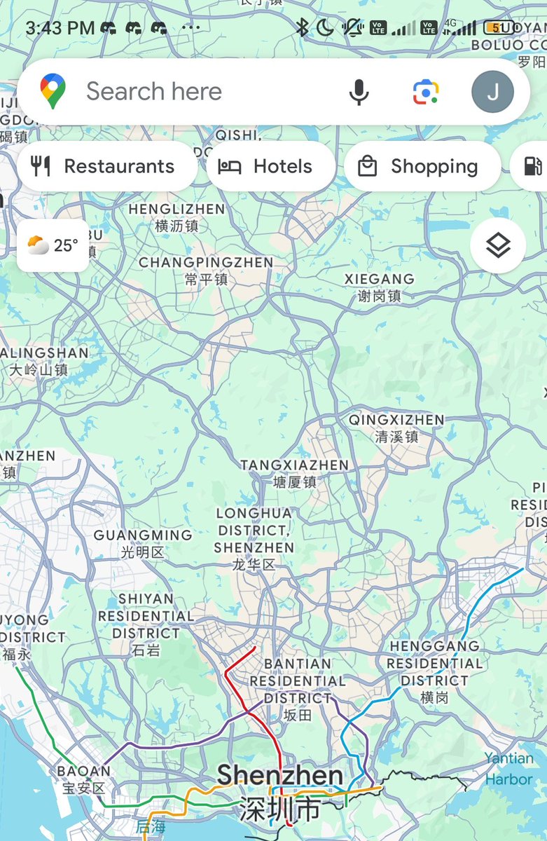 The Shenzhen metro is seriously simplified in Google Map. Several new lines aren't shown for months or even more than a year.