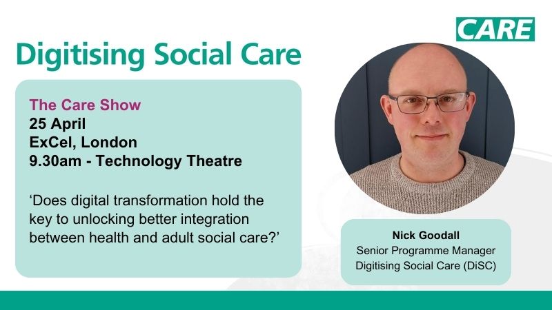 Only one week until the @CareShow⌛️ Our colleague Nick Goodall will be there to discuss why moving away from paper to #Digital can enable a better flow of information between #Health and #Care 💚 Read his blog for a taster of what to expect⬇️ beta.digitisingsocialcare.co.uk/news/digital-e…