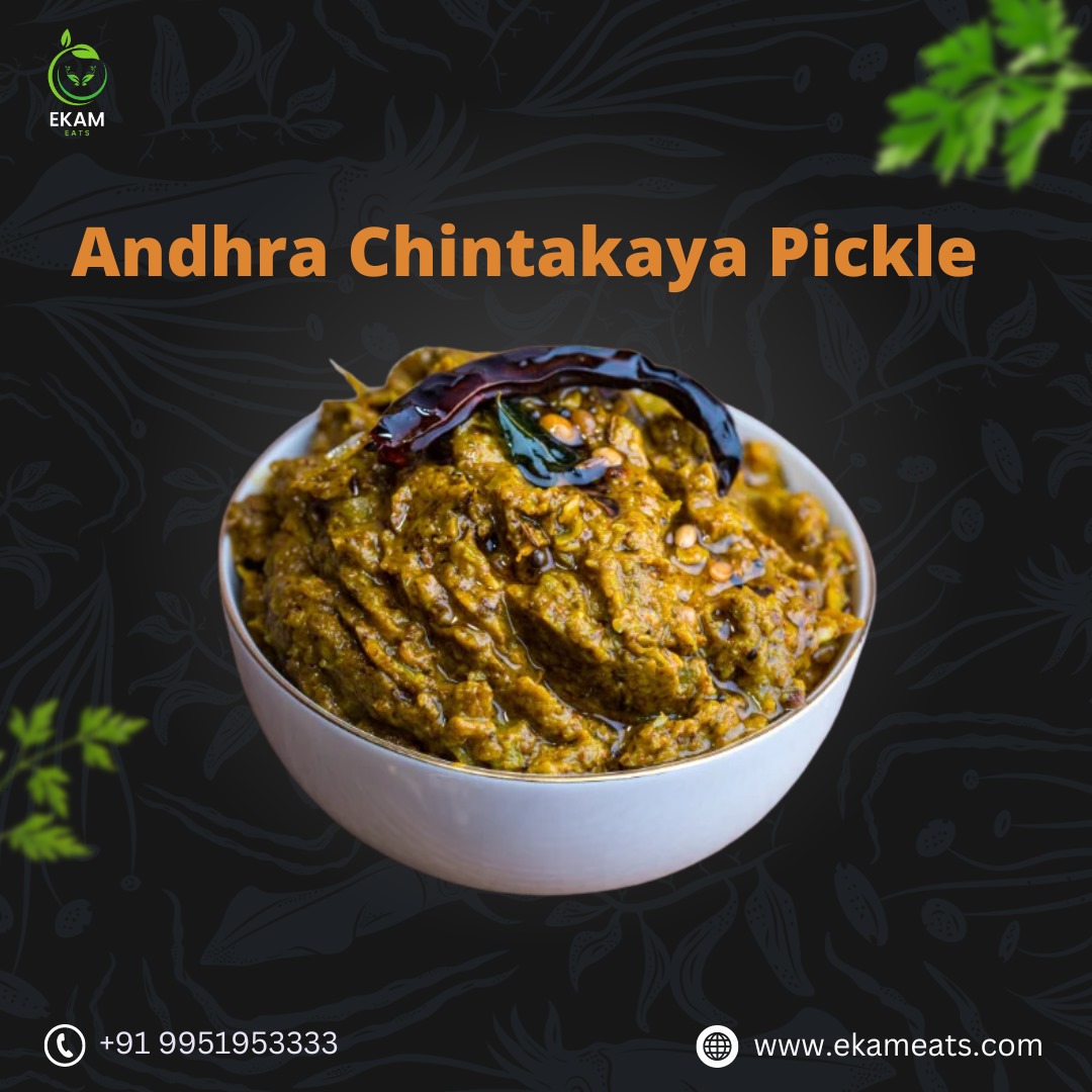 Experience the tangy delight of Andhra's famous Chintakaya pickle!

#ekameats #ChintakayaPickle #AndhraFlavors #TamarindDelight #AuthenticTaste #AndhraCuisine #TraditionalRecipe #TangyTreat #SavorTheEssence #AndhraPride #IndianPickles #FoodieFinds