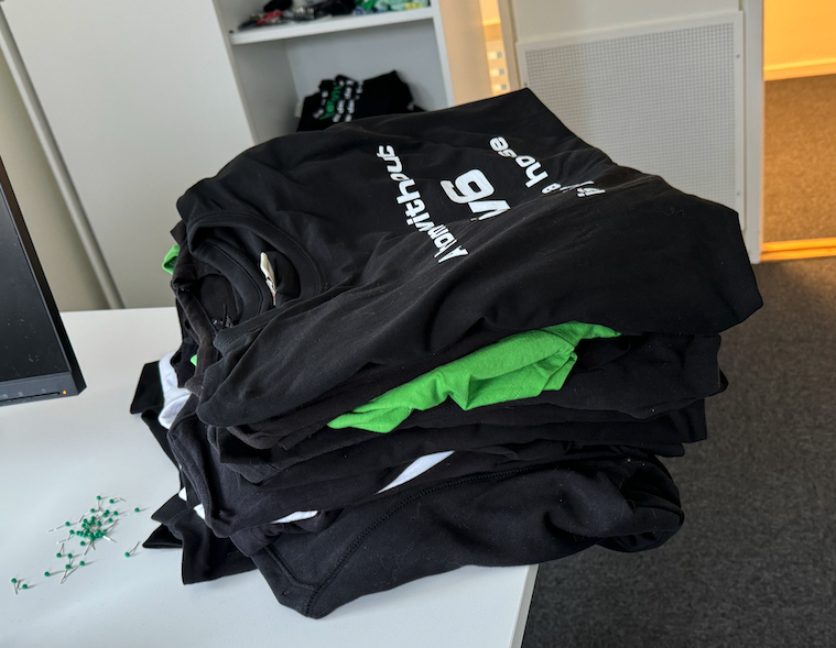 We're moving offices June 1st, some madman had a whole wall of #IPv6 t-shirts. 😀