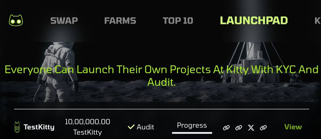 KittySwapIO's tweet photo. Exciting news from Kitty! ๐ Now, everyone can launch their own projects with confidence on #KittySwap
Join the revolution and bring your ideas to life in a secure and transparent environment. Letโs build together!
To learn more, please visit: https://t.co/3VwPoRkEtK https://t.co/S1IxZG2wkM