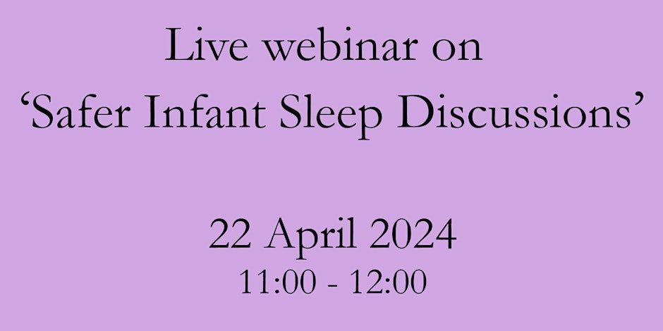 Still time to sign up for our inaugural MSW Journal Club webinar on 22nd April, supported by @MIDIRS - 1st topic is Safer Infant Sleep Discussions! 👶💤 Tickets available here: eventbrite.co.uk/e/mswjc-live-s… Hope to see you there! ✌️