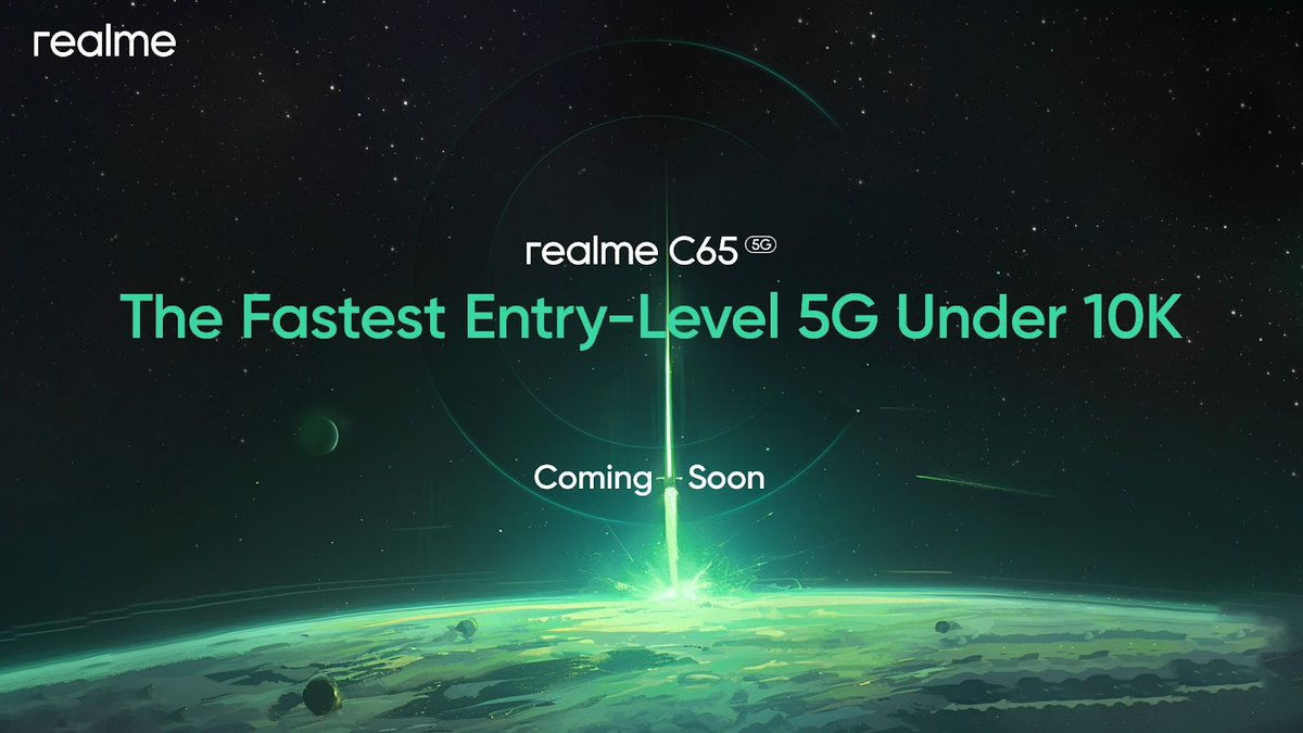 5G phone chahiye under 10,000?

@realmeIndia set to launch realme C65 soon in India

#RealmeC65