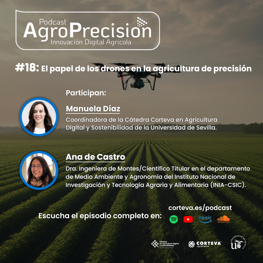 ¡Nuevo episodio de #AgroPrecision! 🎙️ Ana De Castro, Científica Titular en el dpto. de Medio ambiente y Agronomía del @INIA_es #CSIC charla junto a @catedracorteva sobre la revolución en el uso de #drones para la agricultura de precisión🛰️🚀 🔝 corteva.es/podcast/Podcas…