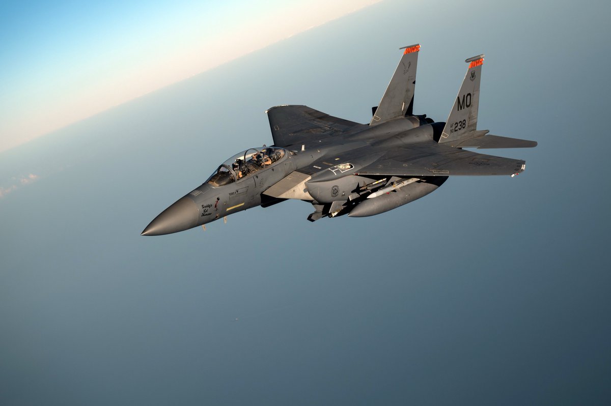 09Runway's tweet image. McDonnell Douglas F-15E Strike Eagle 90-0238/MO. 2020.