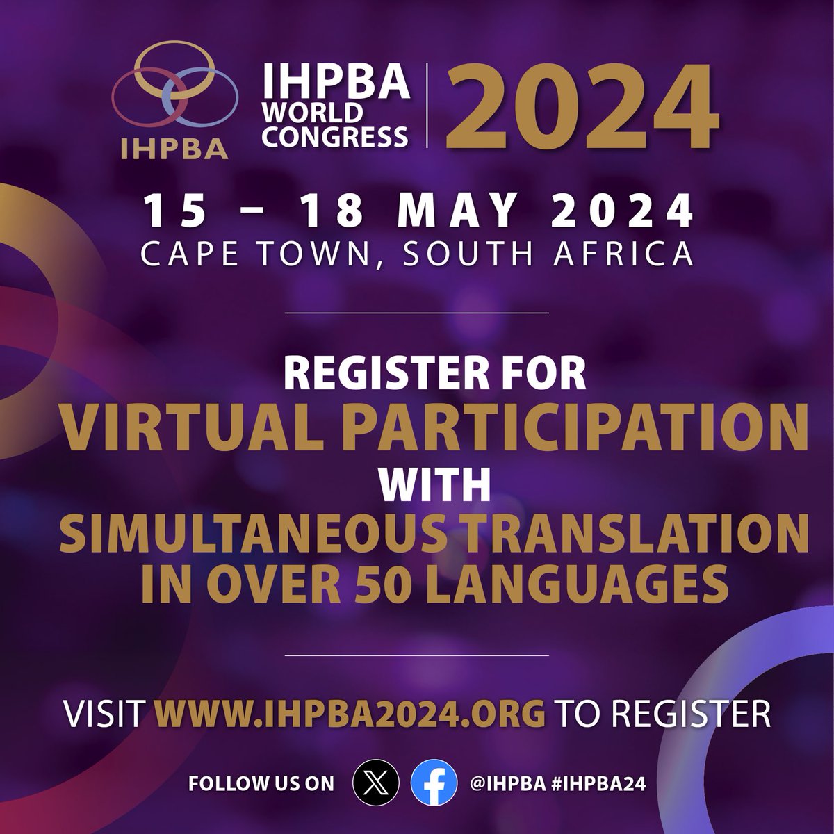 Great opportunity for those who cannot attend in person. Saves a lot of #footprint too, attending virtually (though missing the live chats and interactions in between and after sessions) ⁦@EAHPBA⁩ ⁦@IHPBA⁩ #ihpba2024