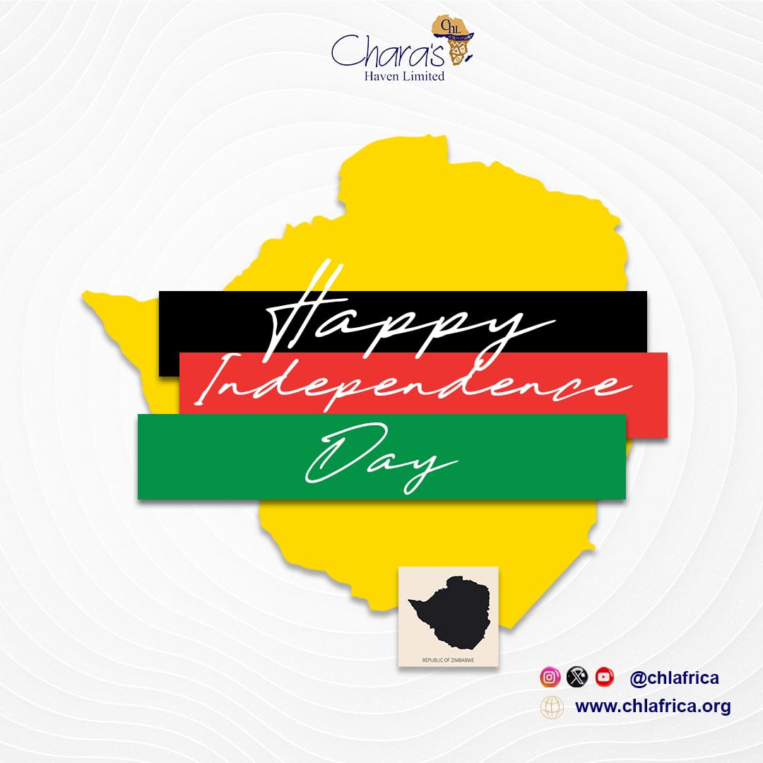 Happy Independence Day Zimbabwe 🇿🇼

As Zimbabwe commemorates 44 years of independence, we extend our heartfelt solidarity to our fellow African nation.

Today, we honor Zimbabwe's remarkable journey towards freedom, resilience, and advancement.

#ZimbabweAt44
#Africa
#CHLAfrica