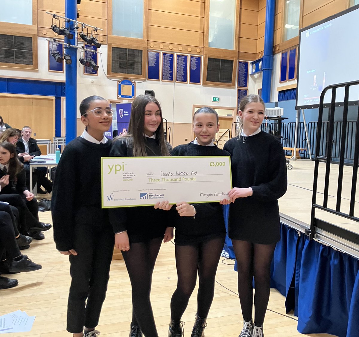 YPI Scotland (@ypi_scotland) on Twitter photo Congratulations to all the S2’s at <a href="/morganacademy1/">Morgan Academy</a> for completing YPI this year and learning all about social issues and charities in the area.
1st place - <a href="/DundeeWomensAid/">Dundee Women's Aid</a>
2nd - <a href="/MAXinfo_Dundee/">The MAXwell Centre</a>
3rd - <a href="/Alcoholtayside/">Tayside Council on Alcohol</a>
Thanks to <a href="/DC_Thomson/">DC Thomson</a> & Balgay Children’s Society Congratulations to all the S2’s at <a href="/morganacademy1/">Morgan Academy</a> for completing YPI this year and learning all about social issues and charities in the area.
1st place - <a href="/DundeeWomensAid/">Dundee Women's Aid</a>
2nd - <a href="/MAXinfo_Dundee/">The MAXwell Centre</a>
3rd - <a href="/Alcoholtayside/">Tayside Council on Alcohol</a>
Thanks to <a href="/DC_Thomson/">DC Thomson</a> & Balgay Children’s Society