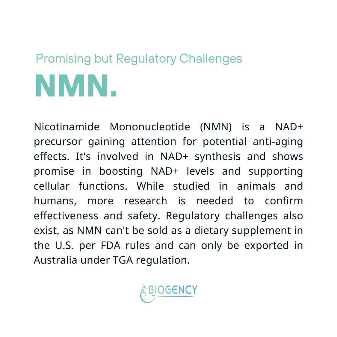 biogency's tweet photo. 🔍 New to NAD+ and unsure which precursor is right for you? You’re not alone! #NAD101 by #biogency guides you through Niacin (NA), Nicotinamide Riboside (NR), and Nicotinamide Mononucleotide (NMN). Get ready to find your perfect match! 💡✨ https://t.co/GQFSRquqNX