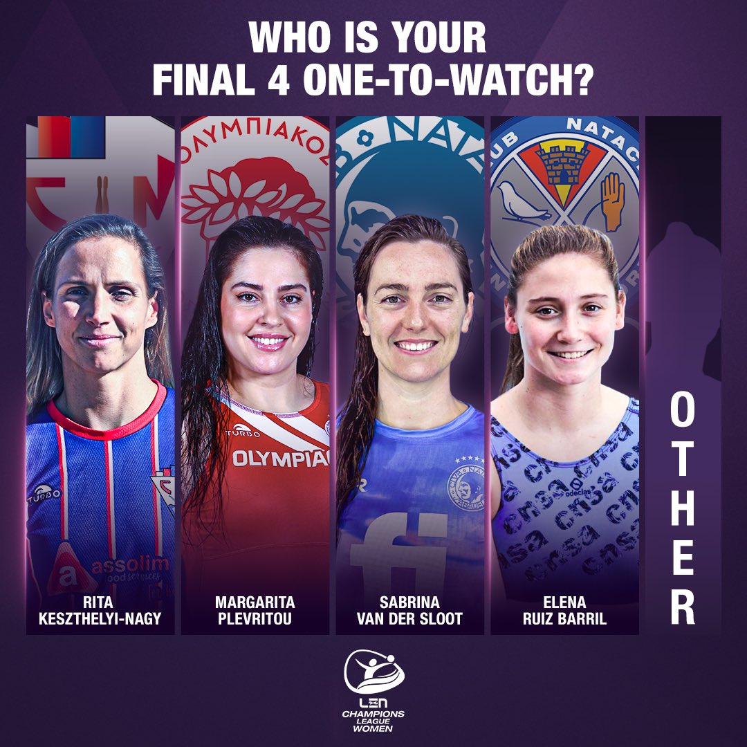 𝗣𝗟𝗔𝗬𝗘𝗥𝗦 𝗧𝗢 𝗪𝗔𝗧𝗖𝗛 👀

Who's on your radar for the #WaterpoloWCL Final 4? ✍️👇